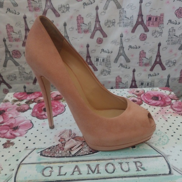 Giuseppe Zanotti Sharon Peep Toe Pumps Size 8.5 - Picture 2 of 5